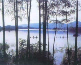 陆水湖风景图