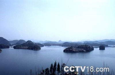 百花湖风景图