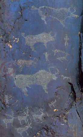 黑山石刻画像风景图
