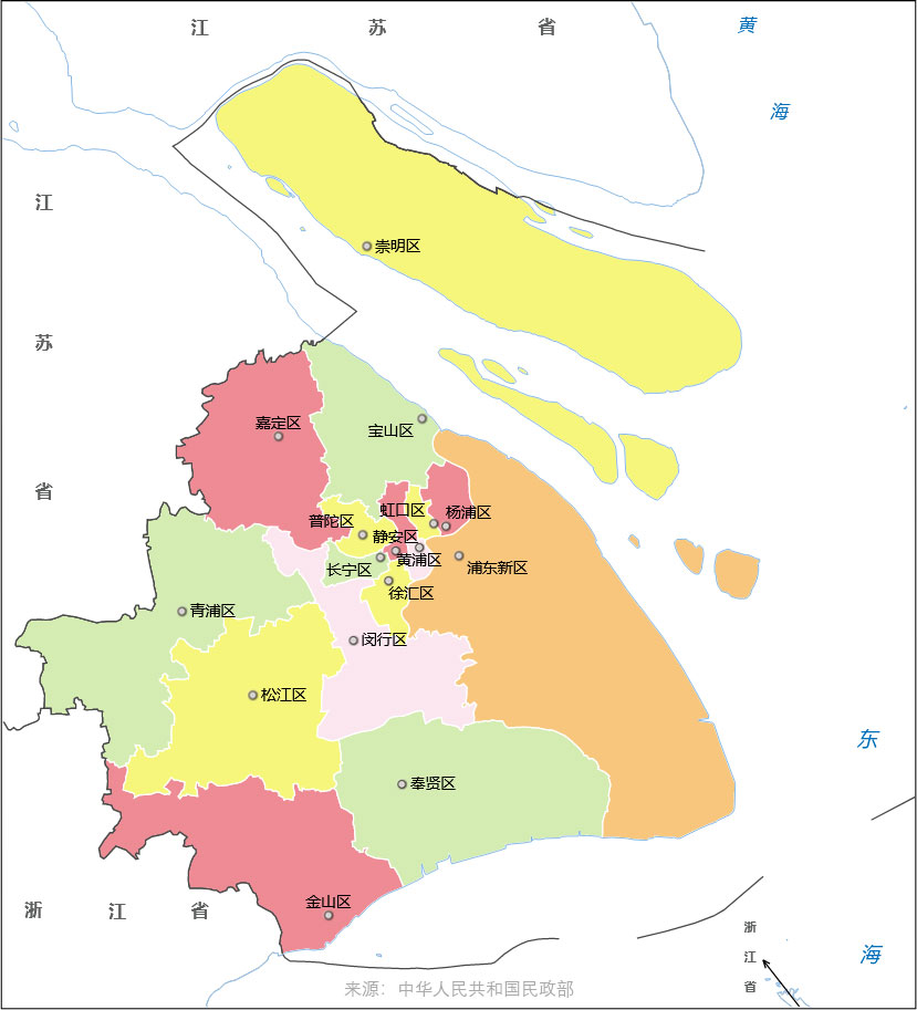 上海市行政区划图